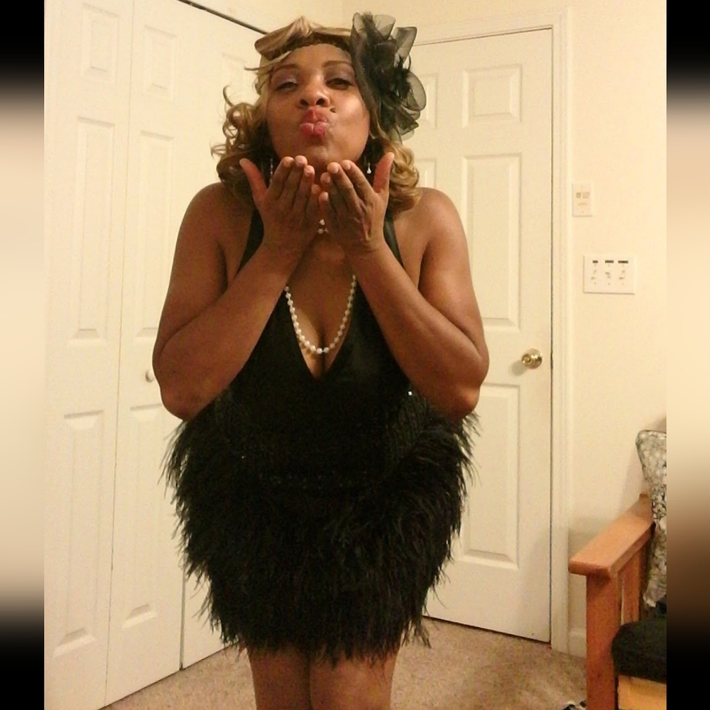 Bebe sequin feather party dress - Picture 11 of 14